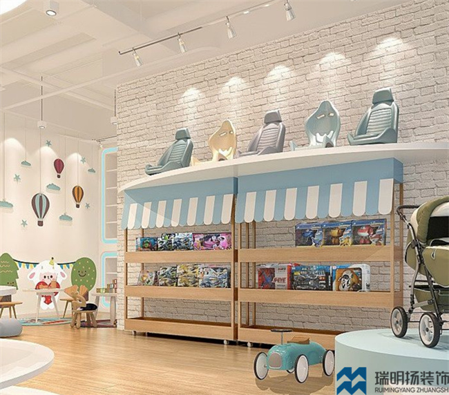 母嬰店裝修設(shè)計效果圖-U+母嬰連鎖店