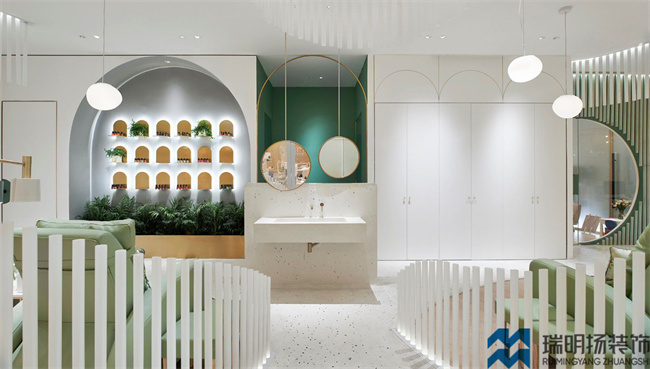 美甲店裝修設(shè)計(jì)效果圖-現(xiàn)代簡約美甲店