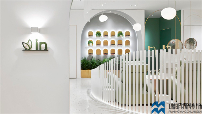 美甲店裝修設(shè)計(jì)效果圖-現(xiàn)代簡約美甲店